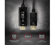 Axagon RVD-HI14C2, DisplayPort - HDMI 1.4 kabel 1.8m, 4K/30Hz - 1353449 - zdjęcie 5